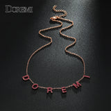 Custom CZ Crystal Name Necklace for Women Choker