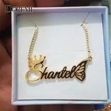 Personalized Name Necklace Punk Jewelry Stainless Steel