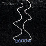 DOREMI Crystal Name Necklaces with Zircon Pendant Letters Necklace