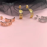DOREMI Name Hoop Earrings by Caitlyn Minimalist