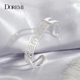 DOREMI Zircon Name Bangles Stainless Steel Personality Bracelet