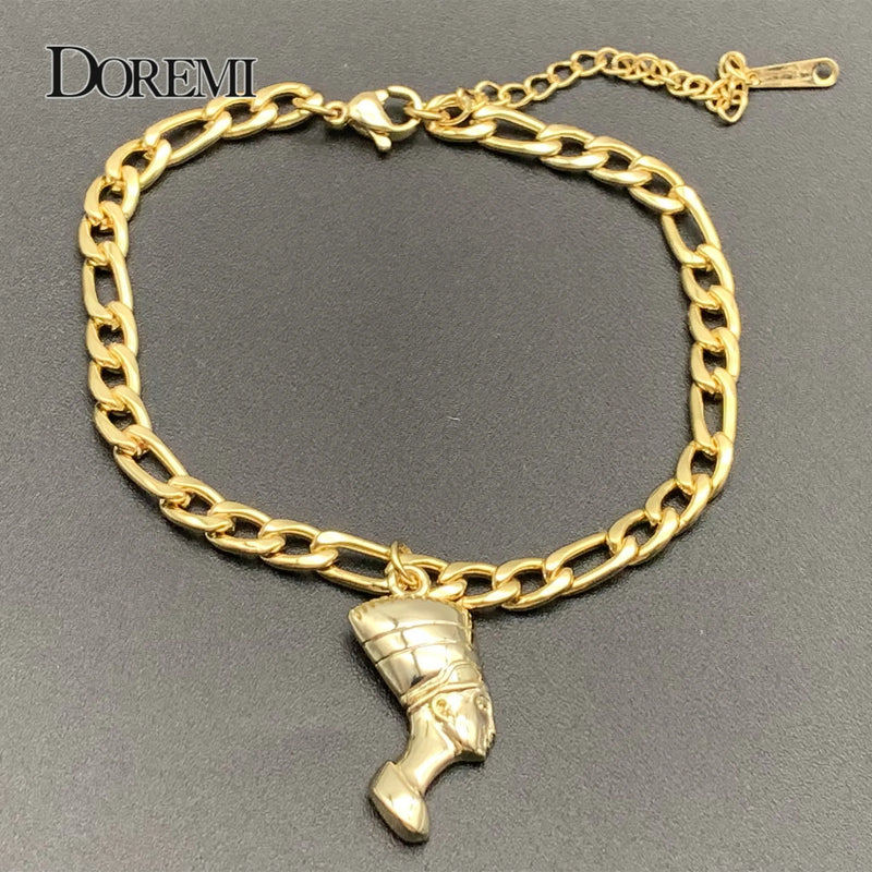 Egyptian Queen Nefertiti Anklet Coconut Tree Foot Chain Jewelry
