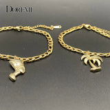 Egyptian Queen Nefertiti Anklet Coconut Tree Foot Chain Jewelry
