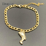 Egyptian Queen Nefertiti Anklet Coconut Tree Foot Chain Jewelry