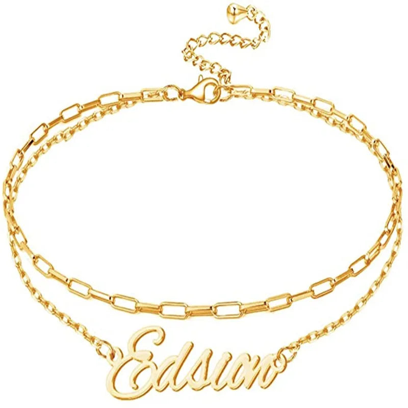 DOREMI Layered Necklace Bracelet Anklet Female Name