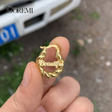 Doremi Mini 18mm Name Earrings for Kids & Women