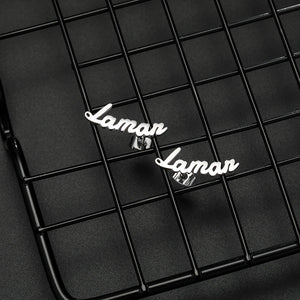 Doremi Name Earrings Personalized Studs for Girls