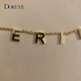 DOREMI Name Necklace Pendant Necklace for Women Chain Necklaces Personalized