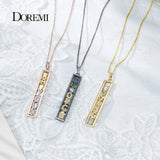 Personalized DOREMI Letter Necklaces with Slide Charms for Women