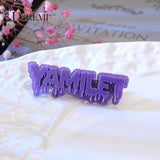 Personalized Stainless Steel Name Hair Clips for Women and Kids