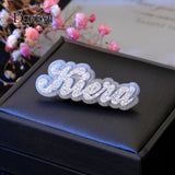Personalized Stainless Steel Name Hair Clips for Women and Kids