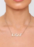DOREMI Personalized Name Necklace with Stone Name Necklace for women