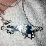 DOREMI Name Necklace for Women Stainless Steel Mother's Gift