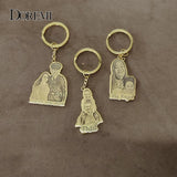 DOREMI Stainless Photo Keychain with Name Engraved Personal Picture