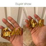 DOREMI Stainless Steel Pave Cuff Bangle for Christmas Gift