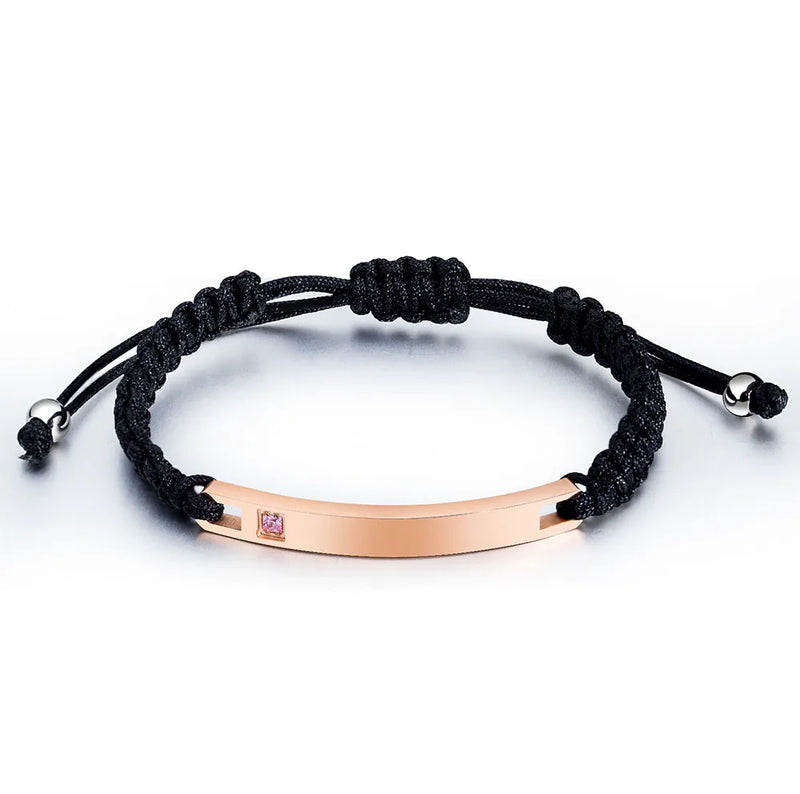 DOREMI Titanium Stainless Steel Magnet Couple Bracelets LOVE Engraving Bracelets