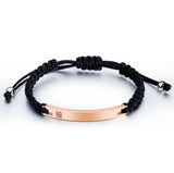 DOREMI Titanium Stainless Steel Magnet Couple Bracelets LOVE Engraving Bracelets