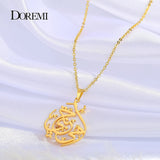 DOREMI Arabic Name Necklace Personalized Pendant Stainless Steel