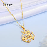 DOREMI Arabic Name Necklace Personalized Pendant Stainless Steel