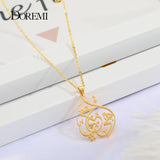 DOREMI Arabic Name Necklace Personalized Pendant Stainless Steel