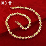 Matte Smooth Ball Chain Necklace for Wedding Engagement Party Jewelry