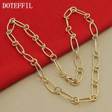 24k Necklace 18in Chain Wedding Jewelry