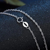 925 Sterling Silver Chain Necklace For Wedding Charm Jewelry
