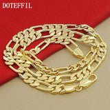 8mm Chain Link Necklace 22-Inches Wedding Jewelry