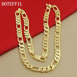 8mm Chain Link Necklace 22-Inches Wedding Jewelry