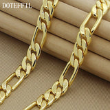 8mm Chain Link Necklace 22-Inches Wedding Jewelry