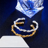 925 Silver Sterling Wire Bracelet Bangle Weave Chain Anniversary Gift Jewelry