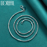 925 Silver 1/2mm 18/20 Snake Chain Beads Necklace For Wedding
