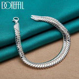 925 Silver 10mm Snake Chain Bracelet