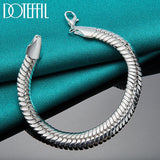 925 Silver 10mm Snake Chain Bracelet