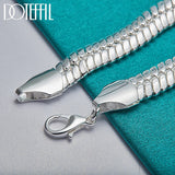 925 Silver 10mm Snake Chain Bracelet