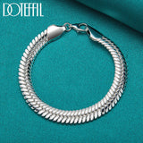 925 Silver 10mm Snake Chain Bracelet