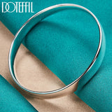 925 Silver 10mm Bracelet Bangles Wedding Engagement Party Jewelry