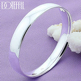 925 Silver 10mm Bracelet Bangles Wedding Engagement Party Jewelry