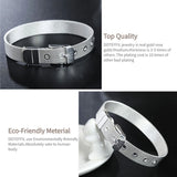 925 Silver 10mm Watchband Bracelet Wedding Party Jewelry