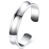 925 Sterling Silver 12mm Smooth Bangle Bracelet for Wedding
