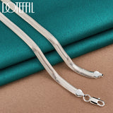 925 Silver Flat Snake Chain Necklace 6mm