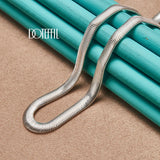 925 Silver Flat Snake Chain Necklace 6mm