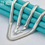 925 Silver Flat Snake Chain Necklace 6mm