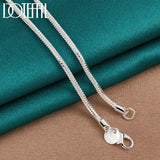 925 Sterling Silver 3mm Snake Chain Necklace 16-30 Inch