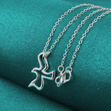 925 Silver Chain Pigeon Pendant Necklace 16-30 Inch