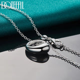 925 Silver Water Droplets Necklace 16-30 Inch Chain Pendant