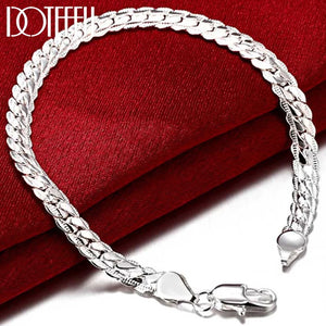 925 Sterling Silver 6mm Bracelet Wedding Jewelry