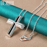 925 Silver Cross Pendant Necklace 18-30 Inch Chain for Wedding Engagement