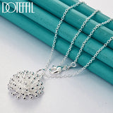 925 Silver Fireworks Coral Pendant Necklace 18-30 Inch Chain