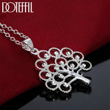 925 Silver Tree Pendant Necklace 18-30 Inch Chain